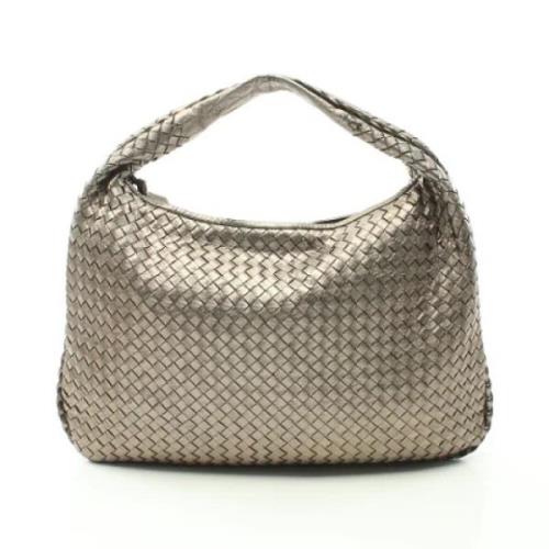 Bottega Veneta Vintage Pre-owned Laeder handvskor Gray, Dam