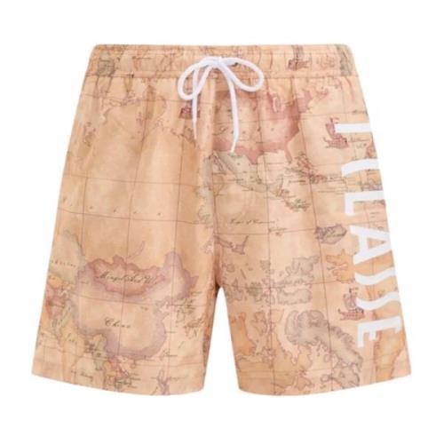 Alviero Martini 1a Classe Geo Classic Strand Boxershorts Beige, Herr