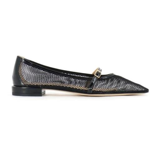 Fabio Rusconi Svart Kalvläder Slingback Teresa Black, Dam