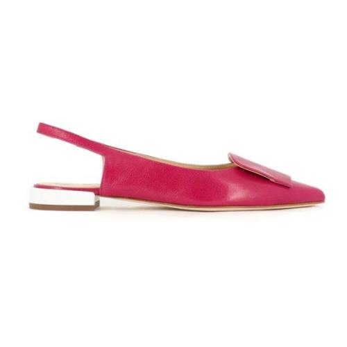 Fabio Rusconi Geometrisk Design Slingback Sko Pink, Dam