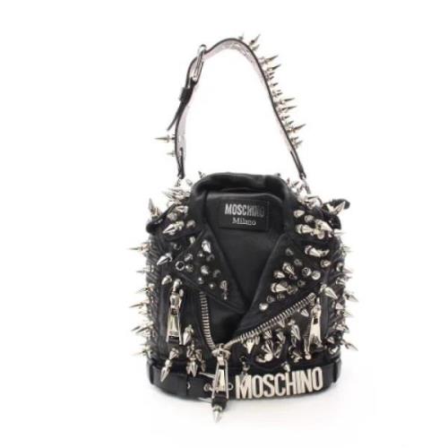 Moschino Pre-Owned Pre-owned Laeder axelremsvskor Black, Dam