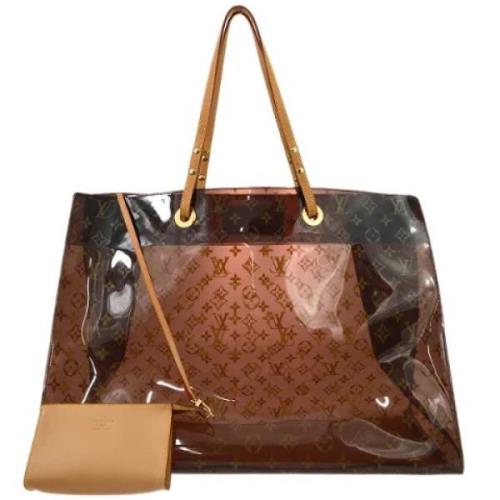 Louis Vuitton Vintage Pre-owned Laeder totevskor Brown, Dam