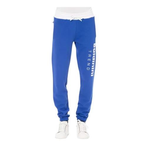 Baldinini Sportiga Fleecebyxor med Logo Blue, Herr