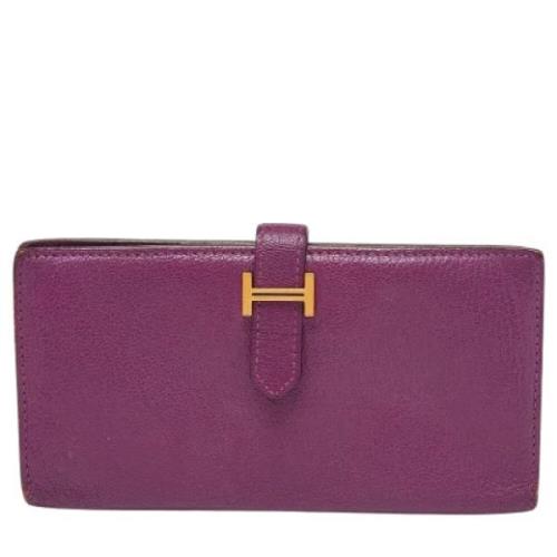 Hermès Vintage Pre-owned Laeder plnbcker Purple, Dam