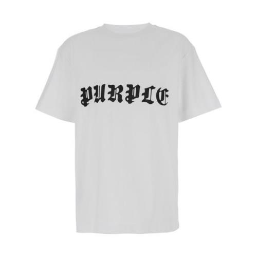 Purple Brand Gotic Logo T-shirts och Polos White, Herr