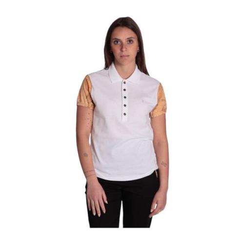 Alviero Martini 1a Classe Geo Classic Polo Shirt White, Dam