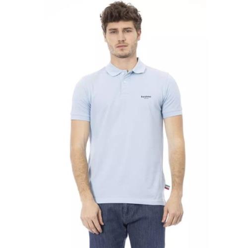 Baldinini Trend Light Blue Bomull Polo Tröja Blue, Herr