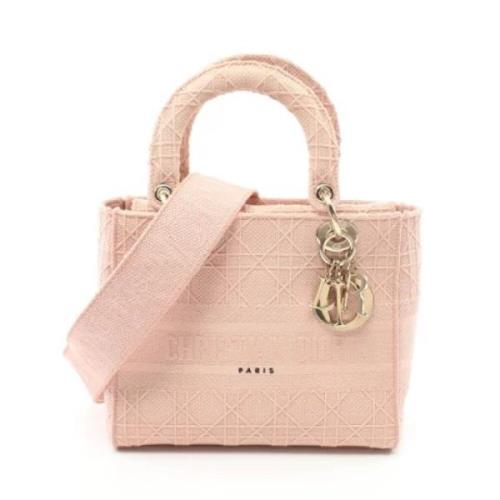 Dior Vintage Pre-owned Canvas dior-vskor Pink, Dam