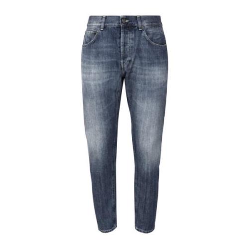 Dondup Slim Fit Blå Jeans Made in Italy Blue, Herr