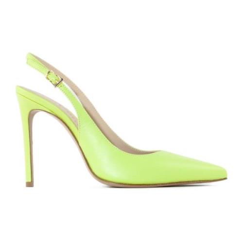 Roberto Festa Gröna Läder Slingback Sandaler Green, Dam