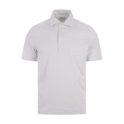 Fedeli Grå Polo Shirt Techno Jersey Regular Fit Gray, Herr