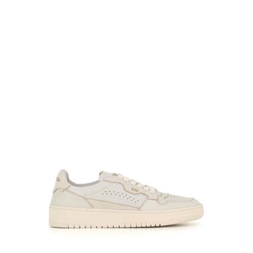 Lemargo Vita Läder Sneakers Gummisula White, Dam