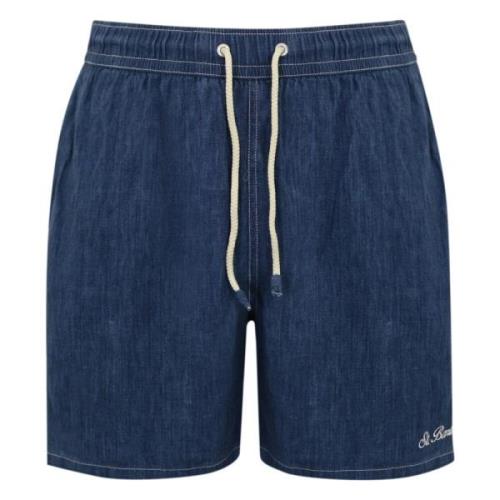 MC2 Saint Barth Denim Badshorts Blue, Herr