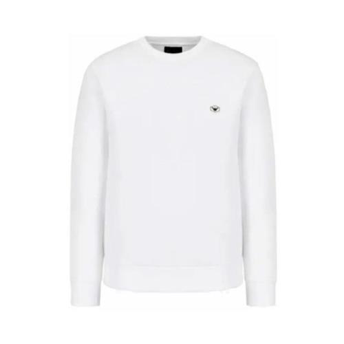 Armani Herr Bomulls Sweatshirt Essentials Kollektion White, Herr