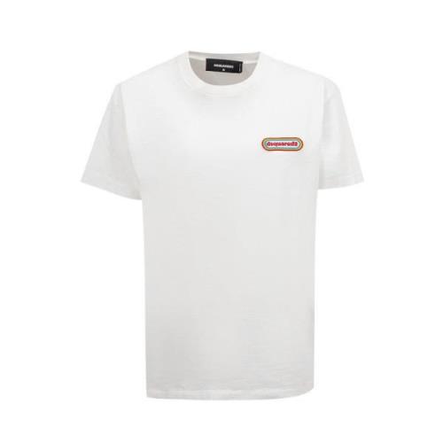 Dsquared2 Patch Logo T-Shirt White, Dam