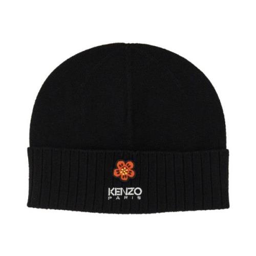 Kenzo Ull Beanie Mössa Tillverkad i Kina Black, Unisex