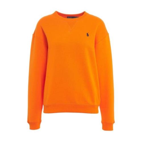 Ralph Lauren Orange Sweatshirt Ss24 Orange, Dam