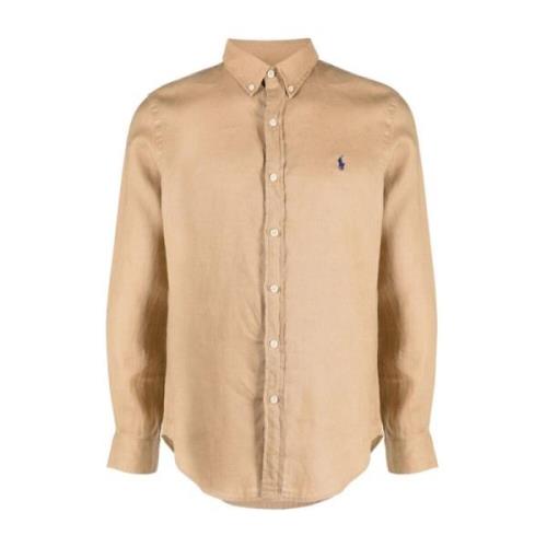 Ralph Lauren Vintage Khaki Skjorta Beige, Herr