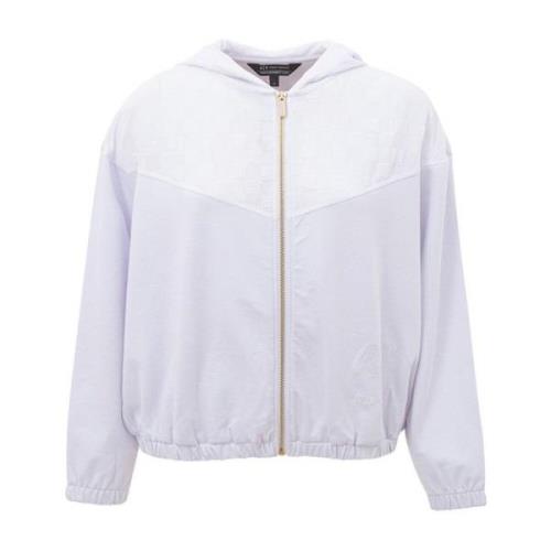 Armani Exchange Lyxig vit viskos tröja White, Dam