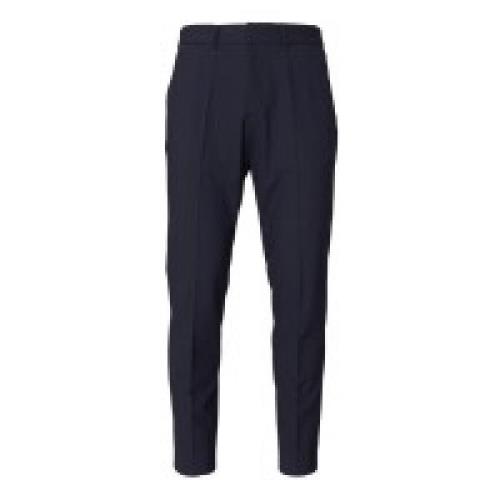 Hugo Boss Leather Trousers Blue, Herr