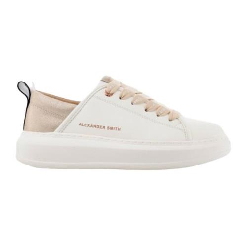 Alexander Smith Sneakers Donna - Vit/Sand Beige, Dam