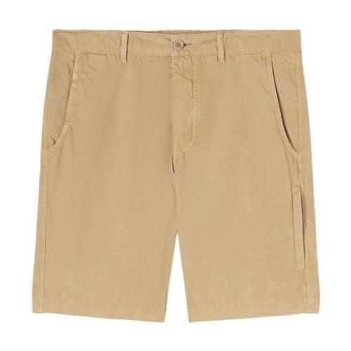 Aspesi Chino Bermuda Shorts Dragkedja Stängning Beige, Herr