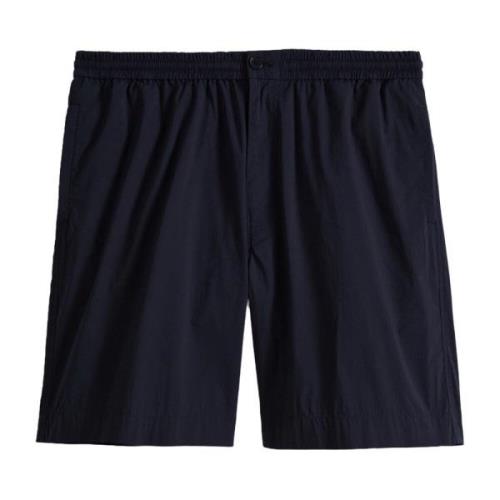 Aspesi Blå Bomull Nylon Bermuda Shorts Blue, Herr