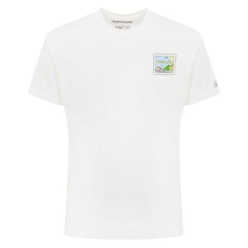 MC2 Saint Barth Portofino Heart Print Bomull T-shirt White, Herr