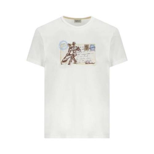 Luis Trenker Casual T-shirt White, Herr