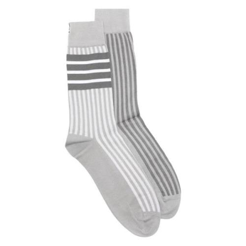 Thom Browne Stiliga Strumpor för Vardagsbruk Gray, Unisex