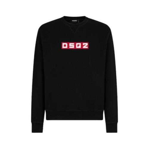 Dsquared2 Cool Fit Logo Sweatshirt Black, Herr