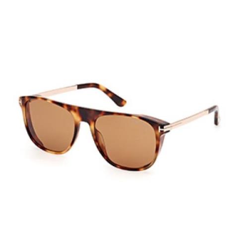 Tom Ford Stiliga Lionel 02 solglasögon i Havana Brown, Unisex