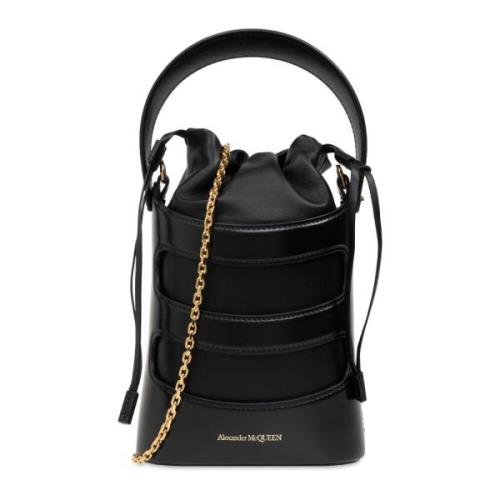 Alexander McQueen Mini The Rise axelväska Black, Dam