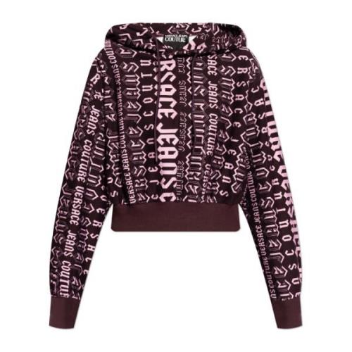 Versace Jeans Couture Sweatshirt med logotyp Purple, Dam