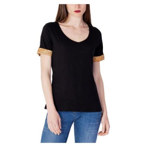 Alviero Martini 1a Classe Svart bomull rund hals t-shirt Black, Dam