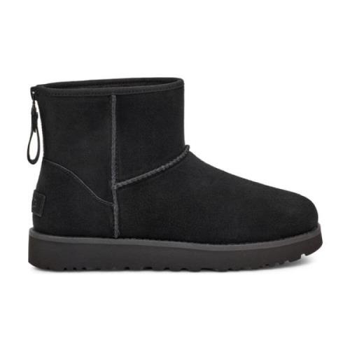 UGG Klassiska Mini Logo Dragkedjestövlar Black, Dam