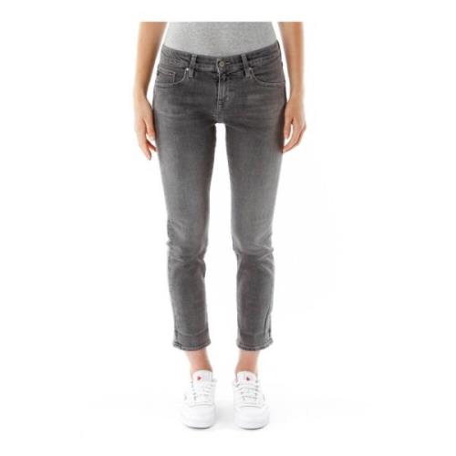 Adriano Goldschmied Cropped Jeans Gray, Dam