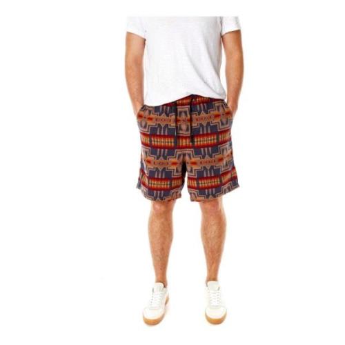 Pendleton Tryckta Elastiska Midjeshorts Multicolor, Herr