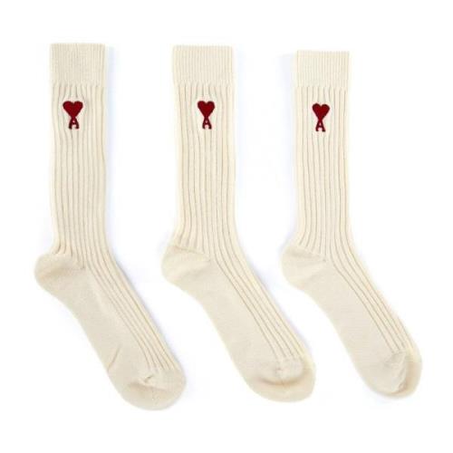 Ami Paris Socks Beige, Herr