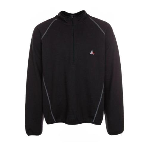 ROA Casual Half Zip Sweatshirt Black, Herr