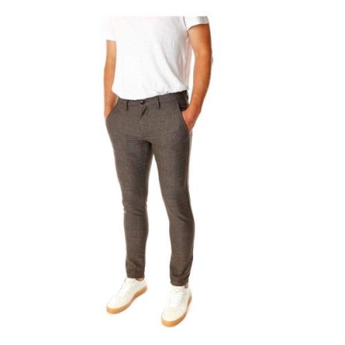 Gabba Skinny Trousers Brown, Herr