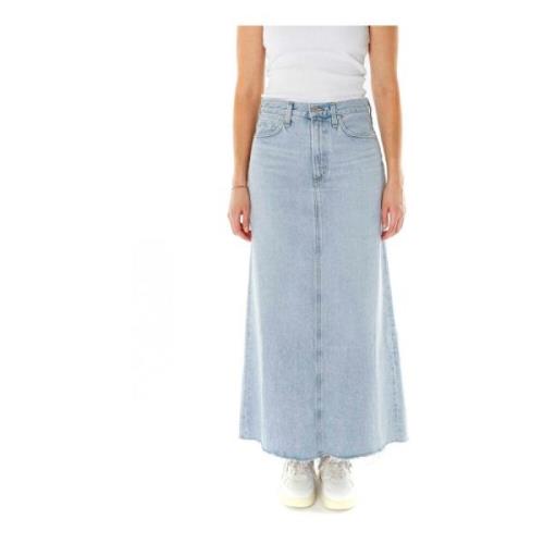 Agolde Denim Skirts Blue, Dam