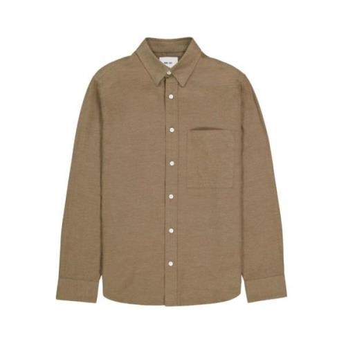 Nn07 Casual Shirts Brown, Herr