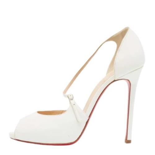 Christian Louboutin Pre-owned Pre-owned Laeder klackskor White, Dam