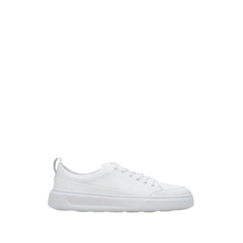 Estro Italienskt Läder Vita Sneakers Lyxig Stil White, Herr