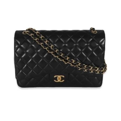 Chanel Vintage Pre-owned Laeder crossbodyvskor Black, Dam