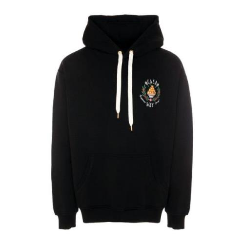 Casablanca Hoodies Black, Herr