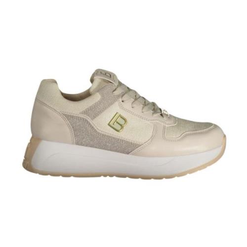 Laura Biagiotti Beige Platform Sneaker med Kontrastdetaljer Beige, Dam