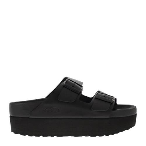 Birkenstock Arizona Platform - Sandal med två spännen Black, Dam