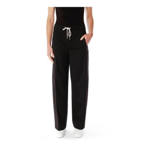 Drykorn Wide Trousers Black, Dam